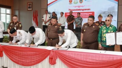 Bupati Andi Rudi Latif Teken MoU Implementasi Pidana Kerja Sosial, Tegaskan Dukungan Penguatan Tata Kelola Hukum