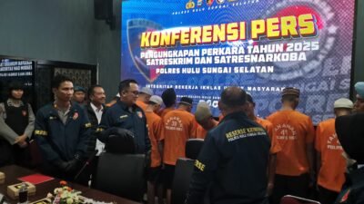 Selama 2025, Sebanyak 121 Tersangka Narkoba di HSS Diamankan