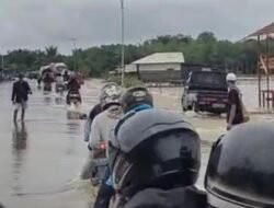 Jalur Bypass Mali-Mali Lingkar Mataraman – Sungai Ulin Terendam Banjir