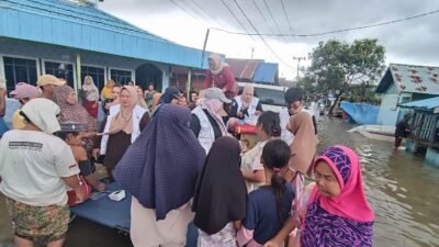 Dinkes Kabupaten Banjar Menggelar Bakti Kesehatan Massal Menyasar Tiga Desa Rawan Banjir