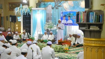 Wabup Hadiri Peringatan Isra Mikraj dan Haul Guru Sekumpul di Masjid Agung Taqwa Kandangan