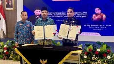 Optimalkan Kualitas Pelayanan Publik, Pemkab Kotabaru Teken Nota Kesepakatan Kerja Sama dengan Ombudsman RI