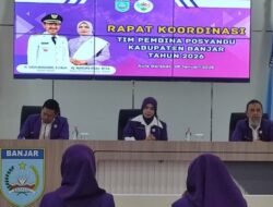 Nurgita Tiyas Pimpin Rapat Koordinasi Tim Pembina Posyandu Kabupaten Banjar