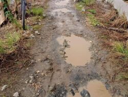 ‎Jalan Rusak 1,5 Km di Aluh-Aluh; Warga Jatuh Tiap Hari, Distribusi MBG dan Ekonomi Desa Terancam