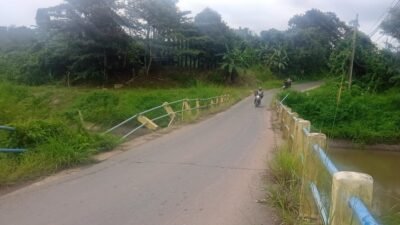 Ironis! Empat Kali Usulan Perbaikan Jembatan Irigasi Sungai Landas Belum Direalisasi