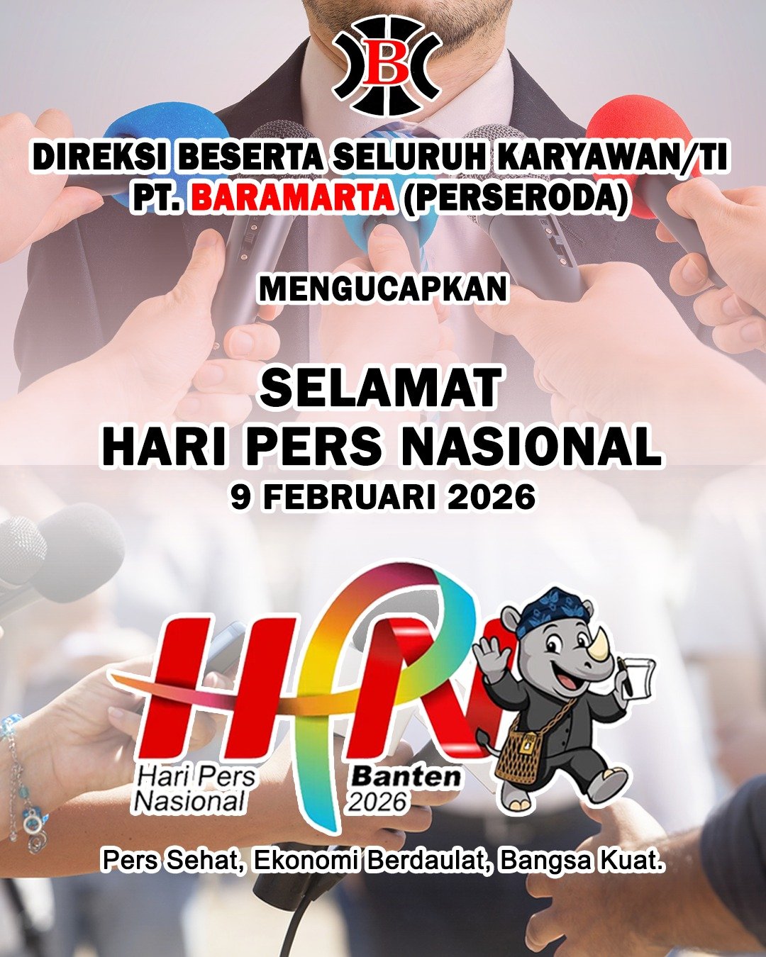PT Baramarta Perseroda Mengucapkan Selamat Hari Pers Nasional 9 Februari 2026