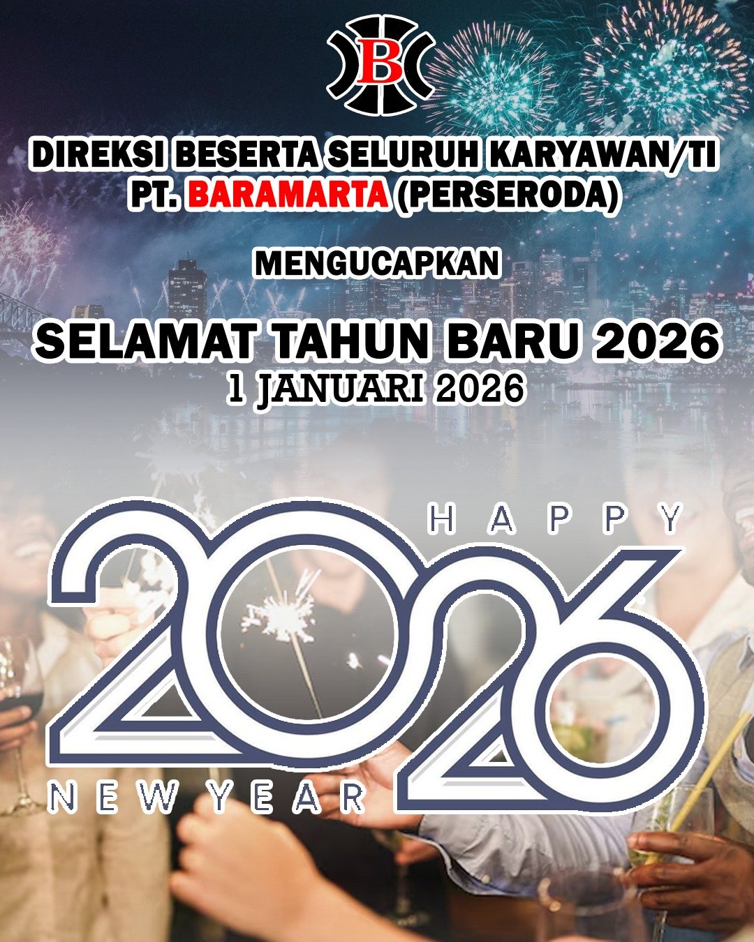 PT Baramarta Perseroda Mengucapkan Selamat Tahun Baru 2026