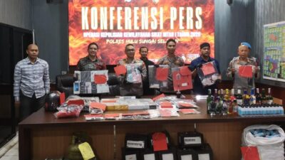 Polres HSS Amankan 33 Tersangka Hasil Operasi Sikat Intan 2026