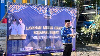 Pemkab Kotabaru Lepas 94 Peserta Program Mudik Gratis Tahun 2026