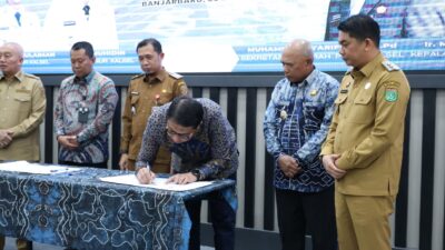 Kontrak Pembangunan Jembatan Pulau Laut Resmi Diteken, Tanah Bumbu – Kotabaru Siap Terkoneksi
