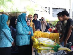 Ketua TP PKK Tanah Bumbu Buka Pasar Murah Ramadan di Kecamatan Simpang Empat