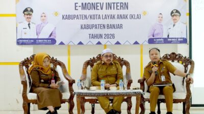 Wabup Banjar Evaluasi dan Monitoring Intern Kabupaten Layak Anak