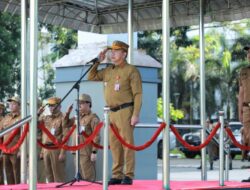 Apel Gabungan Pemprov Kalsel, Gubernur Muhidin Tekankan Peningkatan Disiplin ASN