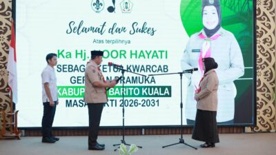 Hj. Noor Hayati Bahrul Ilmi Resmi Terpilih Sebagai Ketua Kwarcab Barito Kuala