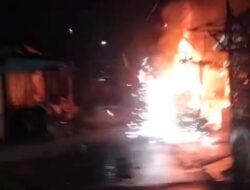 Sebuah Rumah Sewaan di Banjarmasin Ludes Terbakar