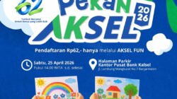Pekan AKSEL 2026, Bank Kalsel Ajak Anak-anak Ikuti Lomba Mewarnai