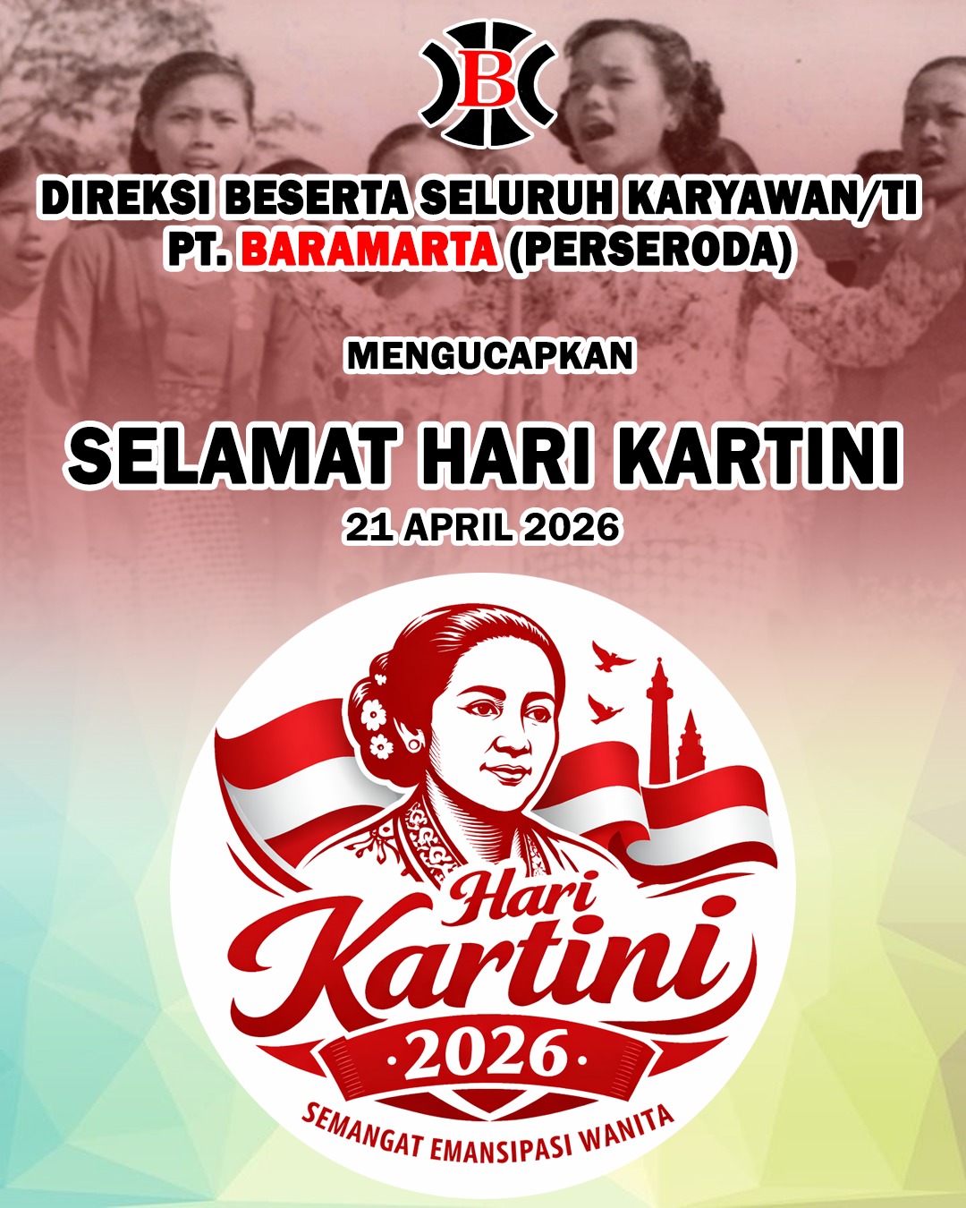PT Baramarta Perseroda Mengucapkan Selamat Hari Kartini 21 April 2026