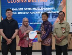 Dapatkan Sertifikasi ISO, SMKPP Kementan di Banjarbaru Pertahankan Komitmen Mutu dan Integritas
