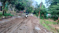 Kondisi jalan Gunung Ulin hingga Gunung Balai, Kecamatan Karang Intan (Jalan by Pass Desa Mali-mali), Kabupaten Banjar.