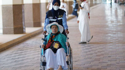 Jemaah haji disabilitas.