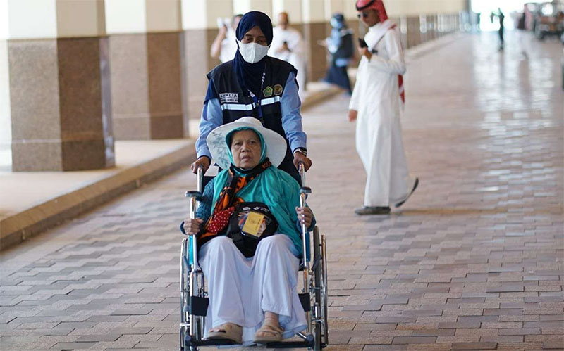 Jemaah haji disabilitas.