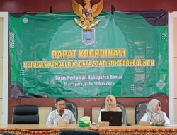 Distan Kabupaten Banjar Gelar Rakor Sinkronisasi Sektor Perkebunan, Matangkan Data Statistik 2025