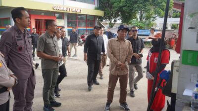 Bupati HSS Bersama Wabup dan Forkopimda Sidak Sejumlah SPBU