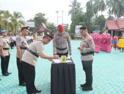 Polres HSS Upacara Serah-Terima Jabatan Sejumlah Perwira