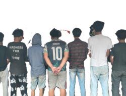 Tawuran Kelompok Remaja, Seorang Terluka dan Para Pelaku Diamankan Polresta Banjarmasin