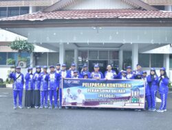 Lepas Kontingen, Wabup HSS Harap Pertahankan Prestasi Juara Pesoda Kalsel
