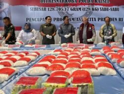 Peredaran 128 Kg Sabu Berhasil Digagalkan Polda Kalsel
