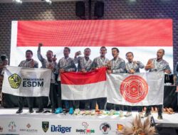 Perwakilan Adaro Pimpin Tim Indonesia Raih Juara 2 di Kompetisi Rescue Tambang Dunia