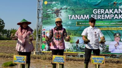 Pacu Produksi Pangan, Kementan Gelar Tanam Serentak Pada 26 Provinsi