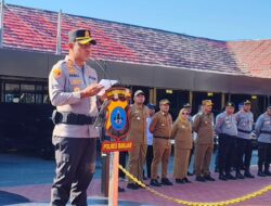 Kapolres Banjar Pimpin Apel Pergeseran Pasukan Pengamanan Pilkades Serentak 2026