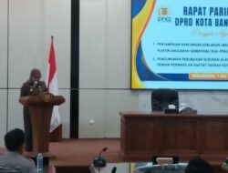 Pemko Banjarbaru Ajukan KUA PPAS TA 2027, Proyeksi Belanja Sentuh Rp1,32 Triliun