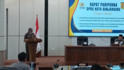 Pemko Banjarbaru Ajukan KUA PPAS TA 2027, Proyeksi Belanja Sentuh Rp1,32 Triliun
