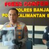 Polres Banjar Ungkap Kasus Pembunuhan Berencana di Sungai Pinang