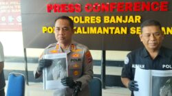 Polres Banjar Ungkap Kasus Pembunuhan Berencana di Sungai Pinang