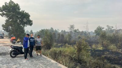 Karhutla di Jalan Gubernur Syarkawi Dekati Pipa Distribusi, PTAM Intan Banjar Terjunkan Tim Pemadam