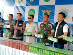 Rokok Ilegal Sitaan Polsek KPL Banjarmasin Dimusnahkan