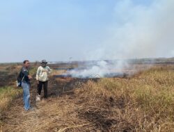 Dua Tersangka Pembakar Lahan Ribuan Meter Persegi di Amparaya HSS Diamankan Polisi