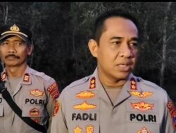 Kapolres Banjar Pantau Titik Api Karhutla Hingga Larut Malam