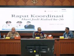Gubernur Muhidin Pimpin Rapat Koordinasi Peringatan Hari Jadi ke-76 Provinsi Kalsel